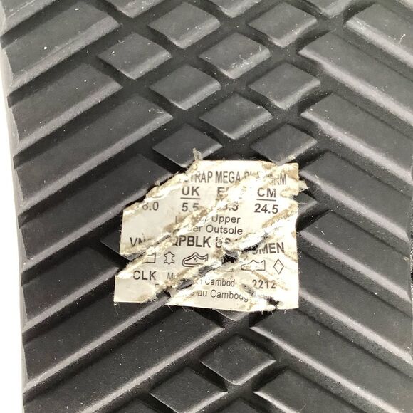 Vans Karina Rozunko Ultra Crush Black Leather Women’s Summer Sandals Sz 8 - Picture 10 of 10